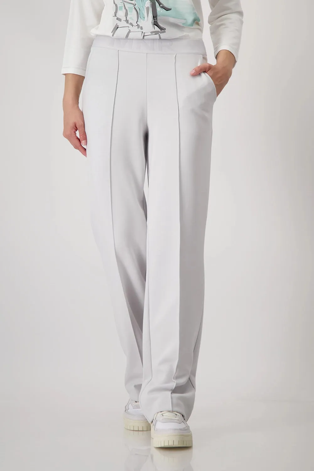 Monari Trousers with Script Ribbon 808495