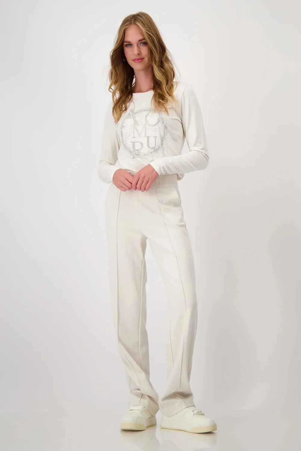 Monari Trousers with Script Ribbon 808495