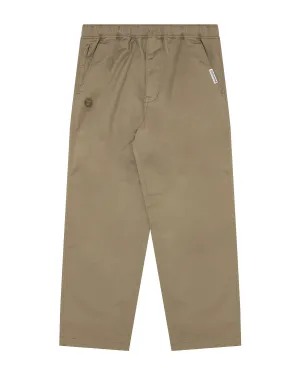 Moonface patch relaxed pants