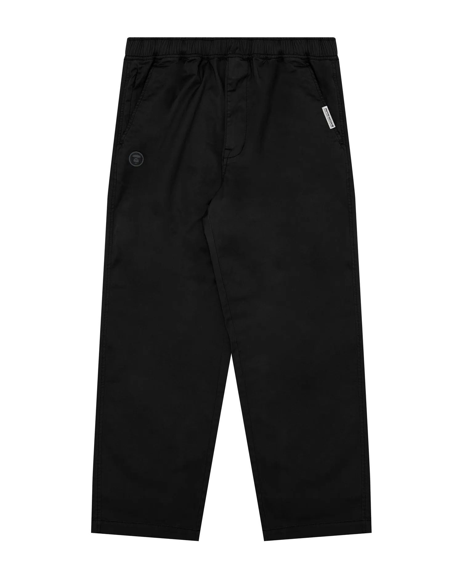 Moonface patch relaxed pants