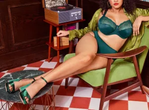 Morgan Underwired Soft Cup Bra In Deep Teal - Elomi