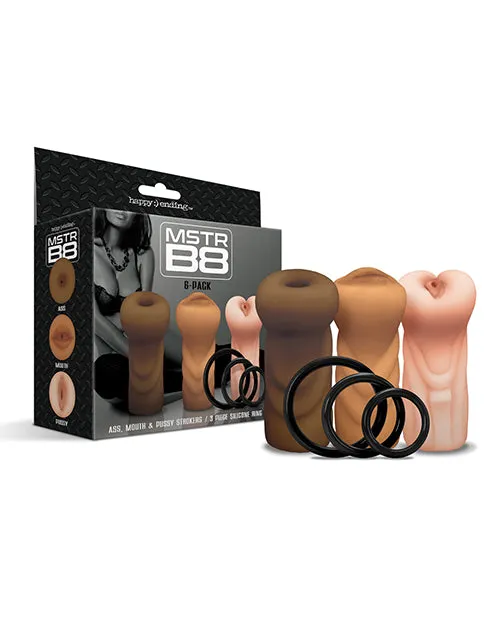 Mstr B8 Stroker Set W-c-rings - Assorted Pack Of 3