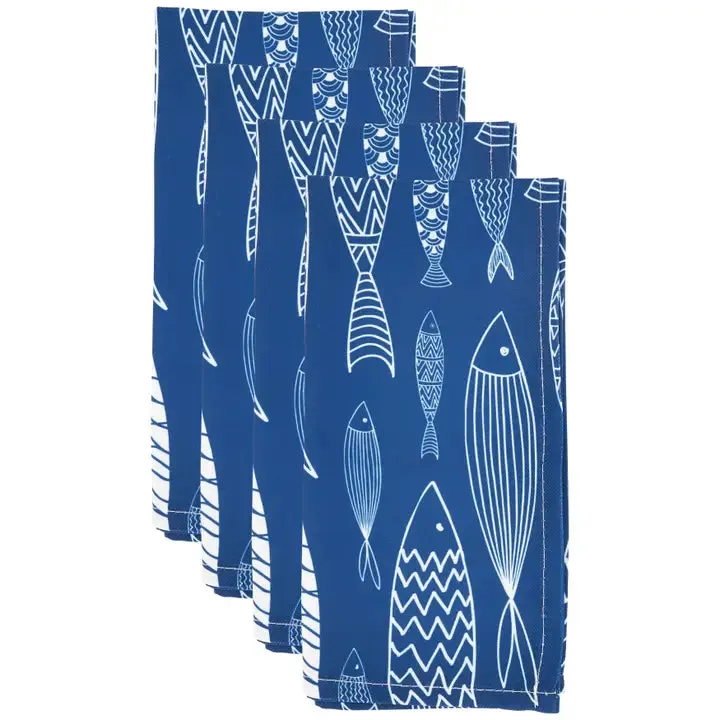 Napkins - Navy Fish