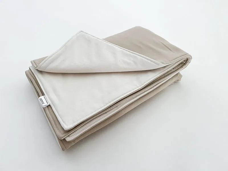 Natural and Tan Baby Crib Bedding Set Starter
