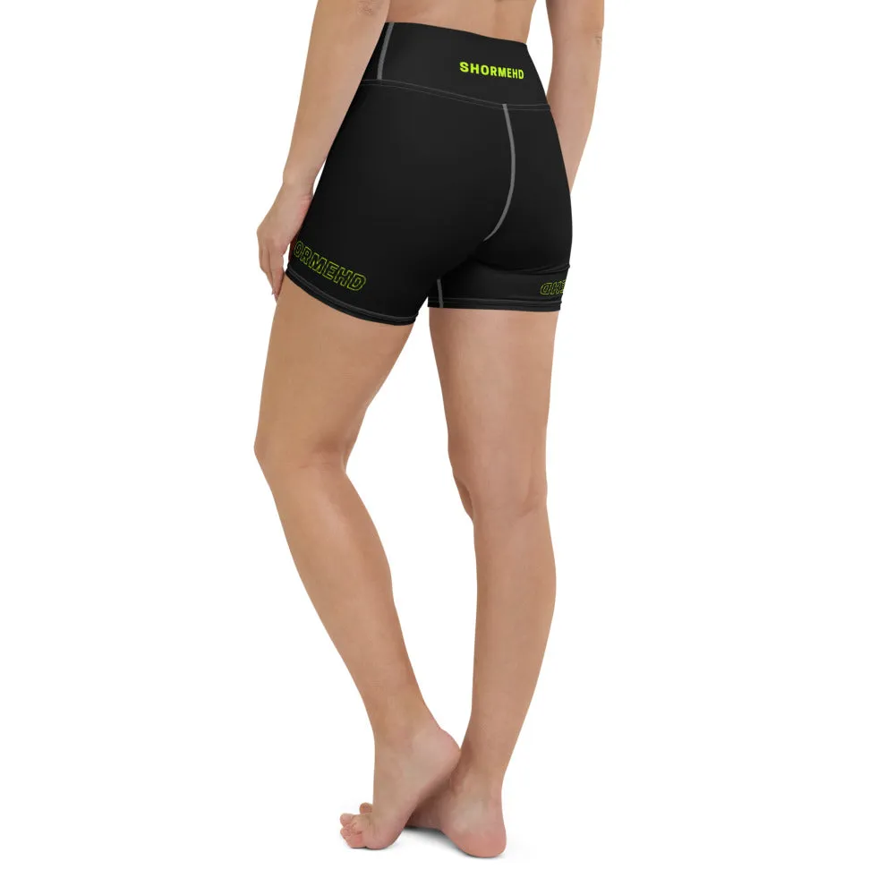 Neon Black SHORMEHD Biker Shorts
