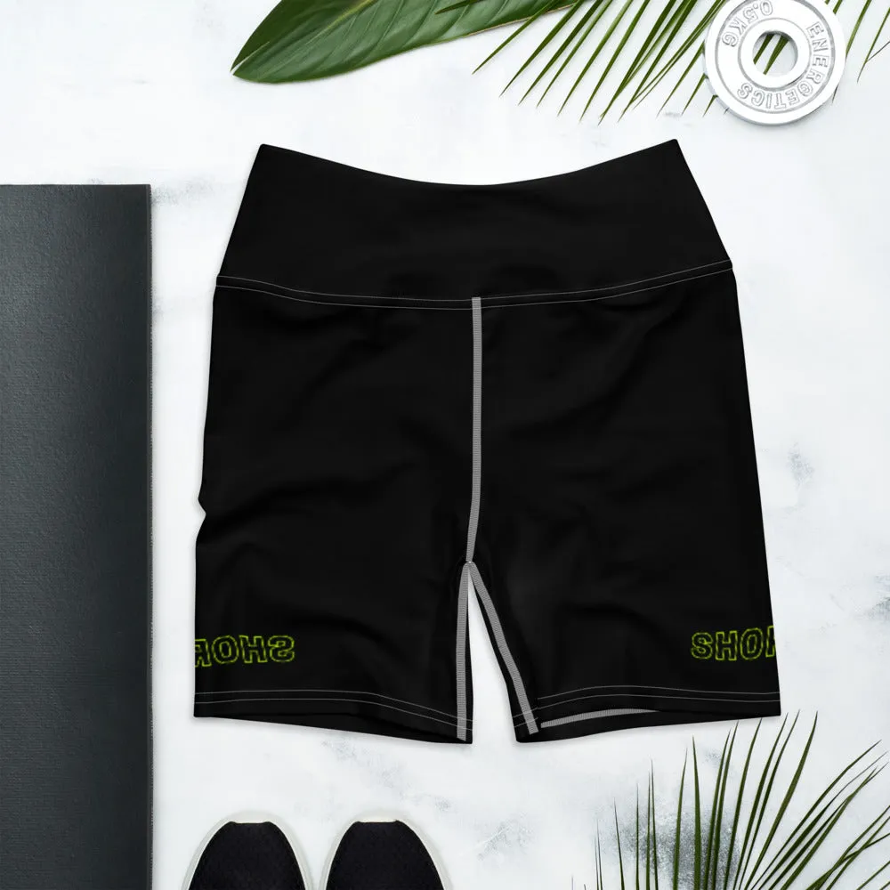 Neon Black SHORMEHD Biker Shorts