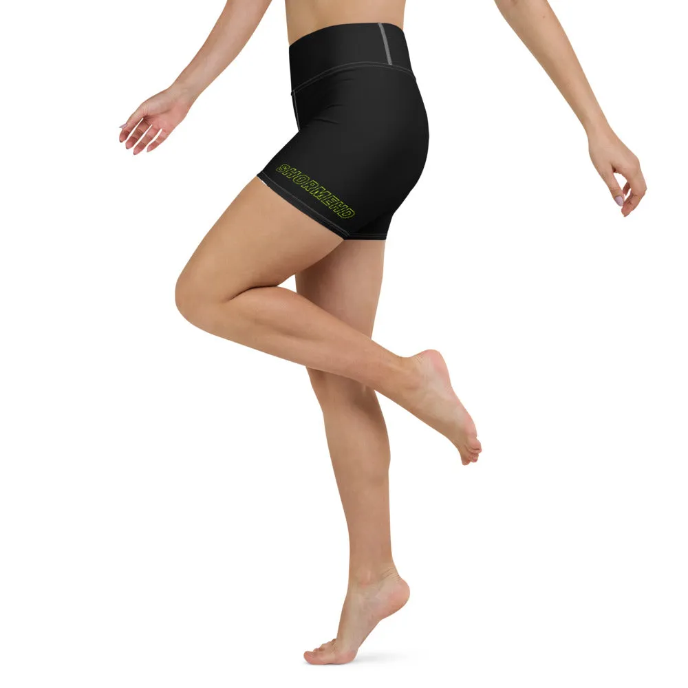 Neon Black SHORMEHD Biker Shorts