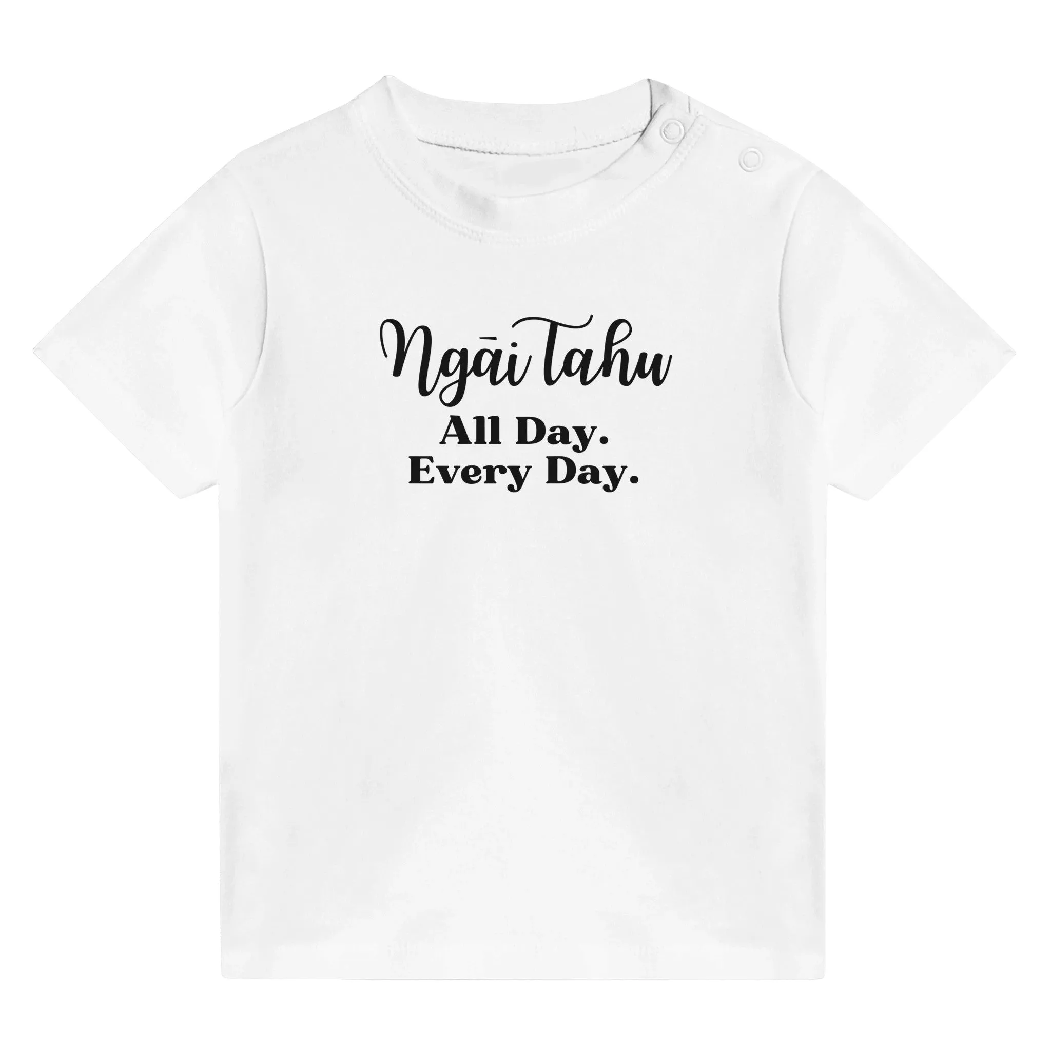 Ngāi Tahu All Day. Every Day. Classic Baby Crewneck T-shirt