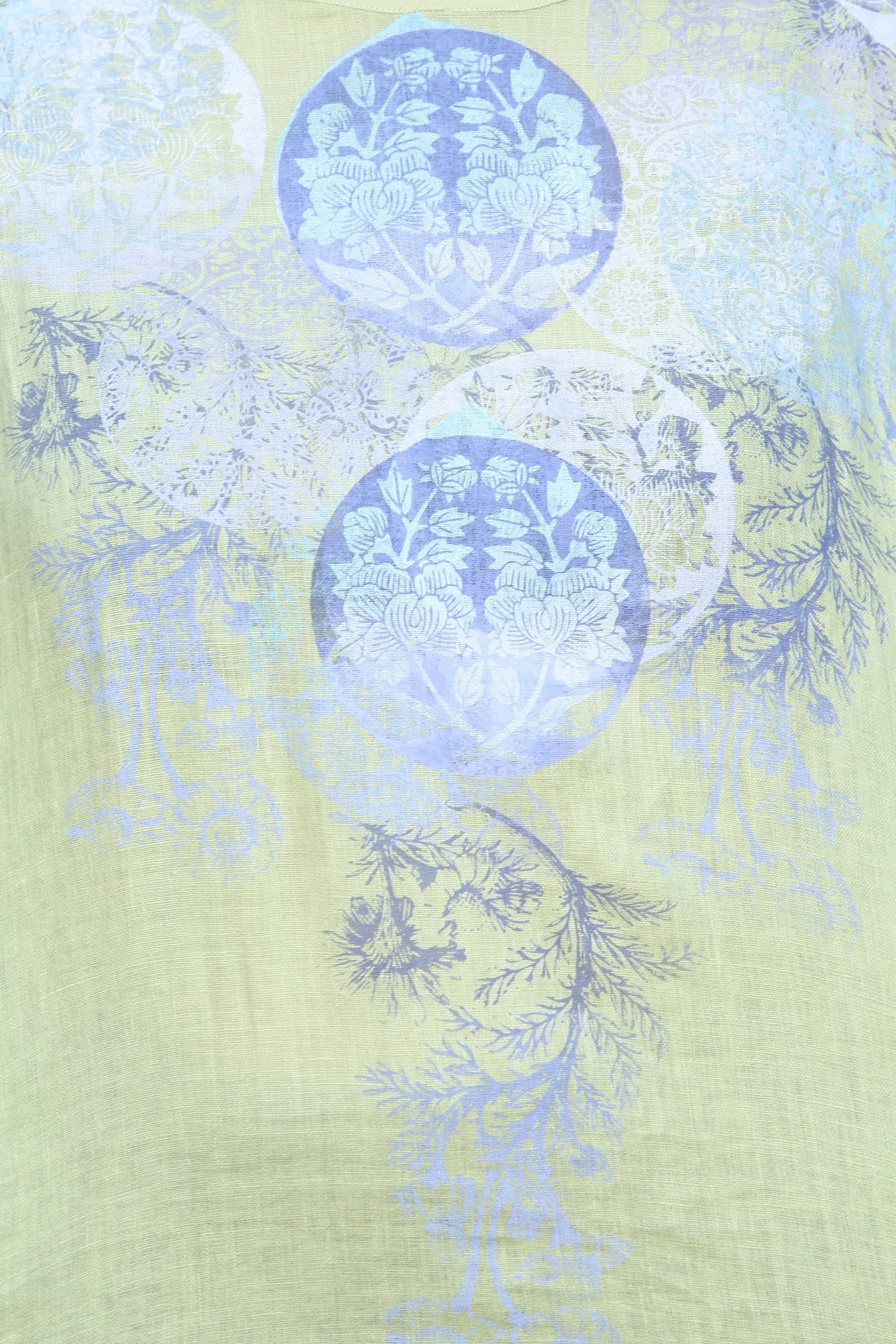 Oversized Square Linen Top  Limonel L594-P