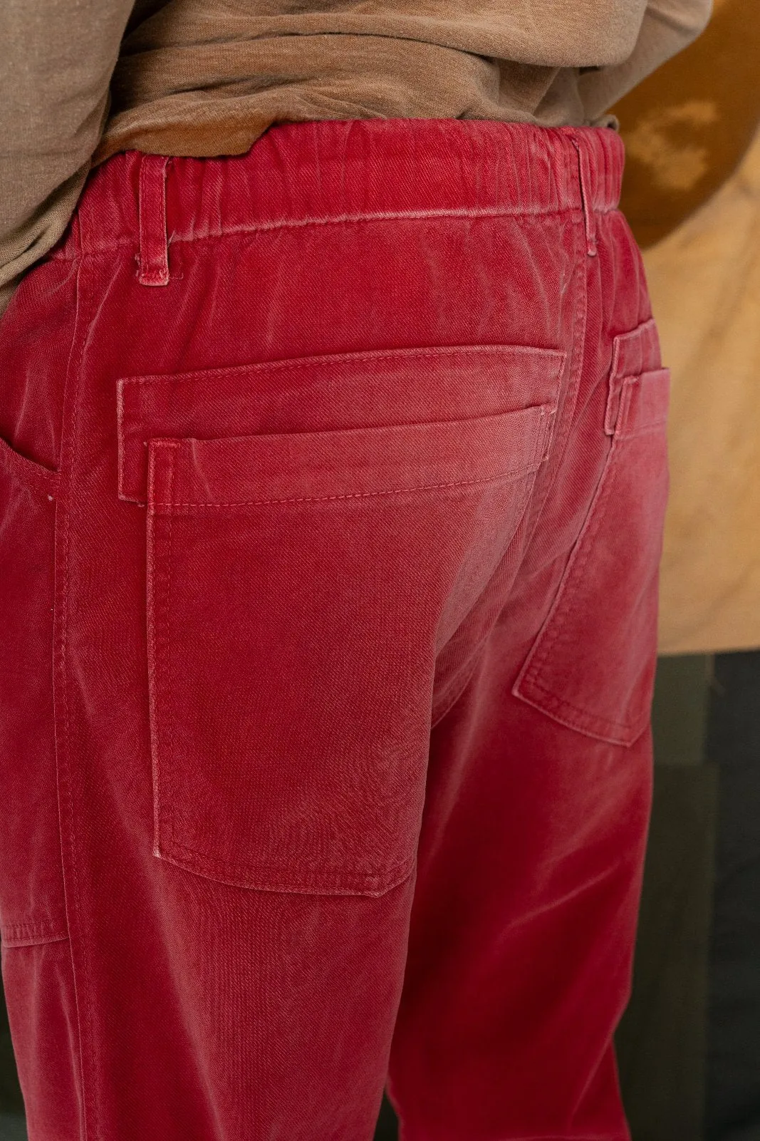 P38 Japan Twill Sunfaded Antique Red