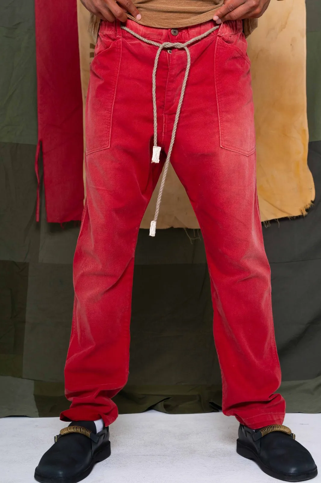 P38 Japan Twill Sunfaded Antique Red