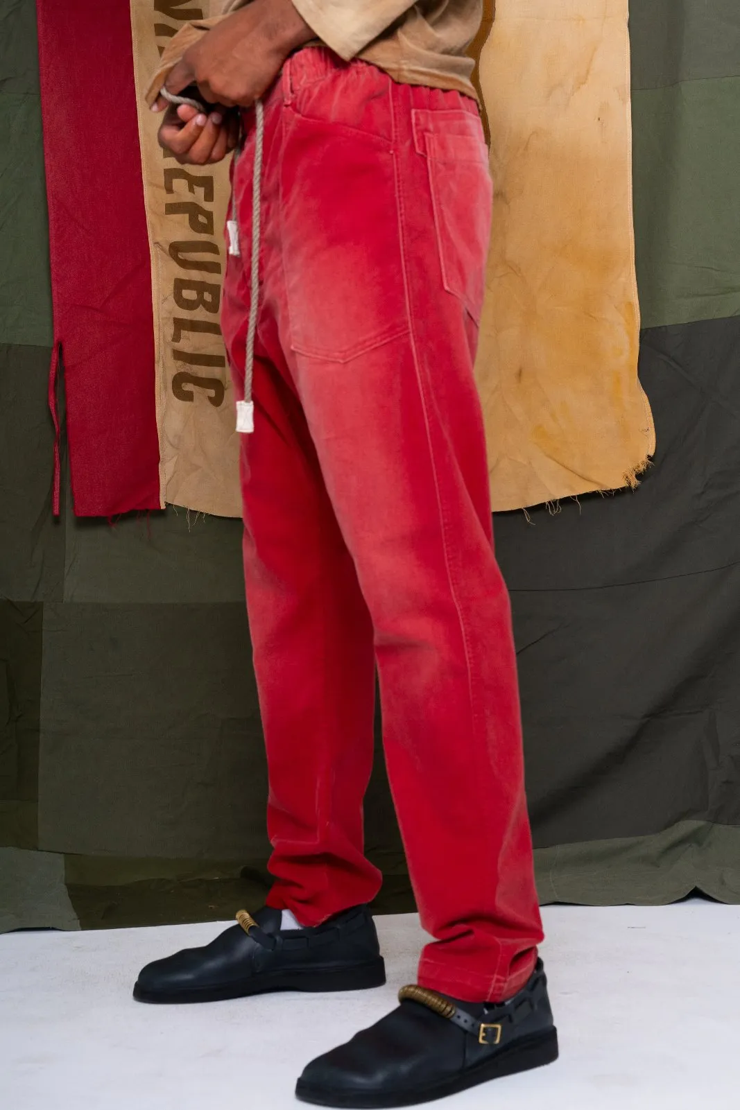 P38 Japan Twill Sunfaded Antique Red