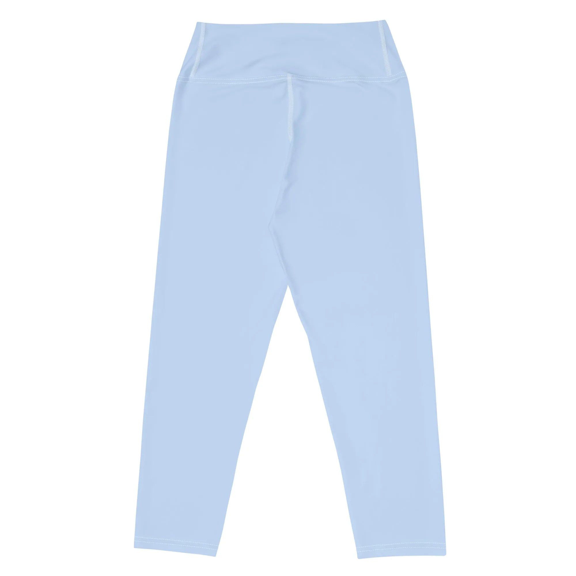 Pale Blue Capri Yoga Leggings