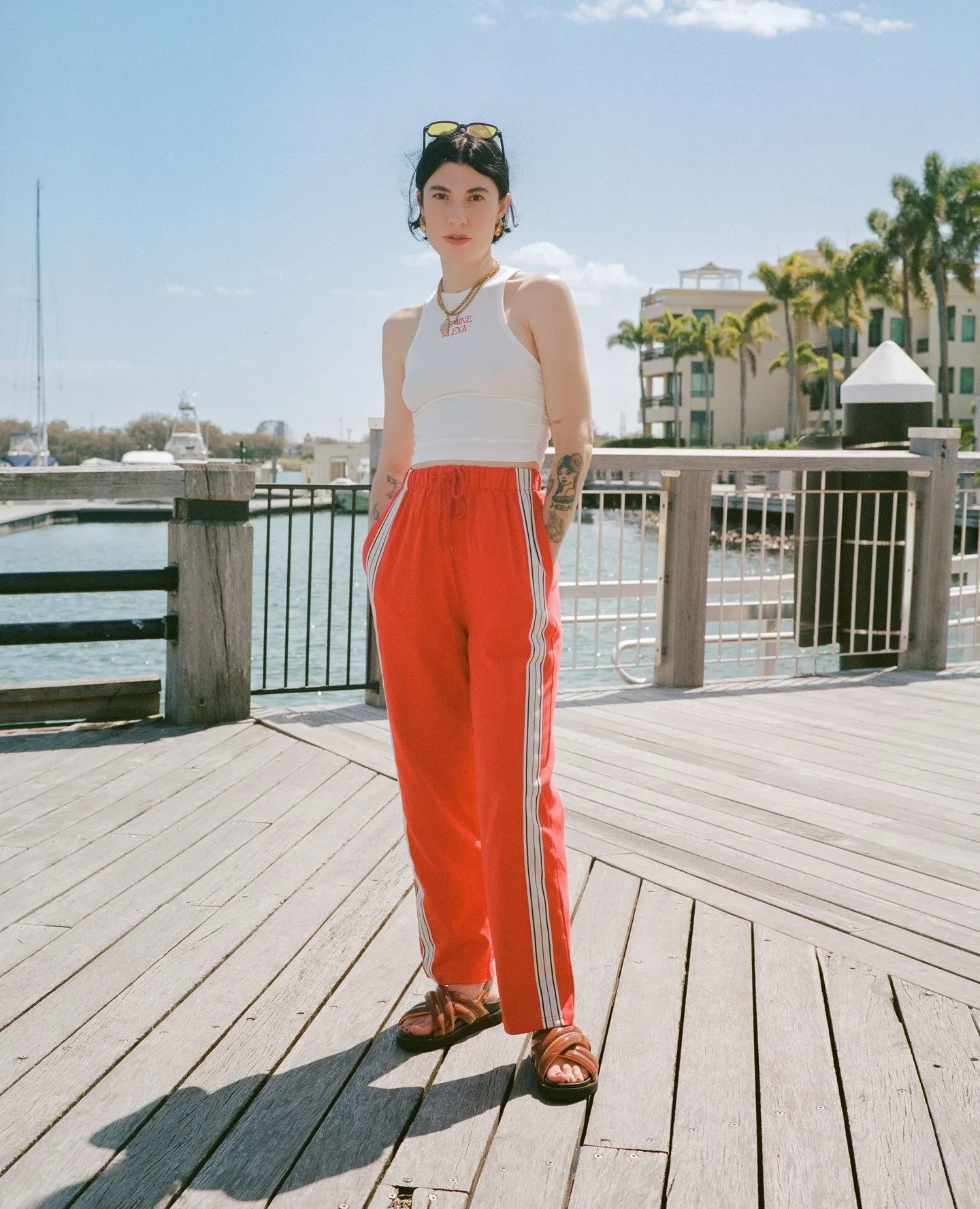 Panarea Trackpant | Red