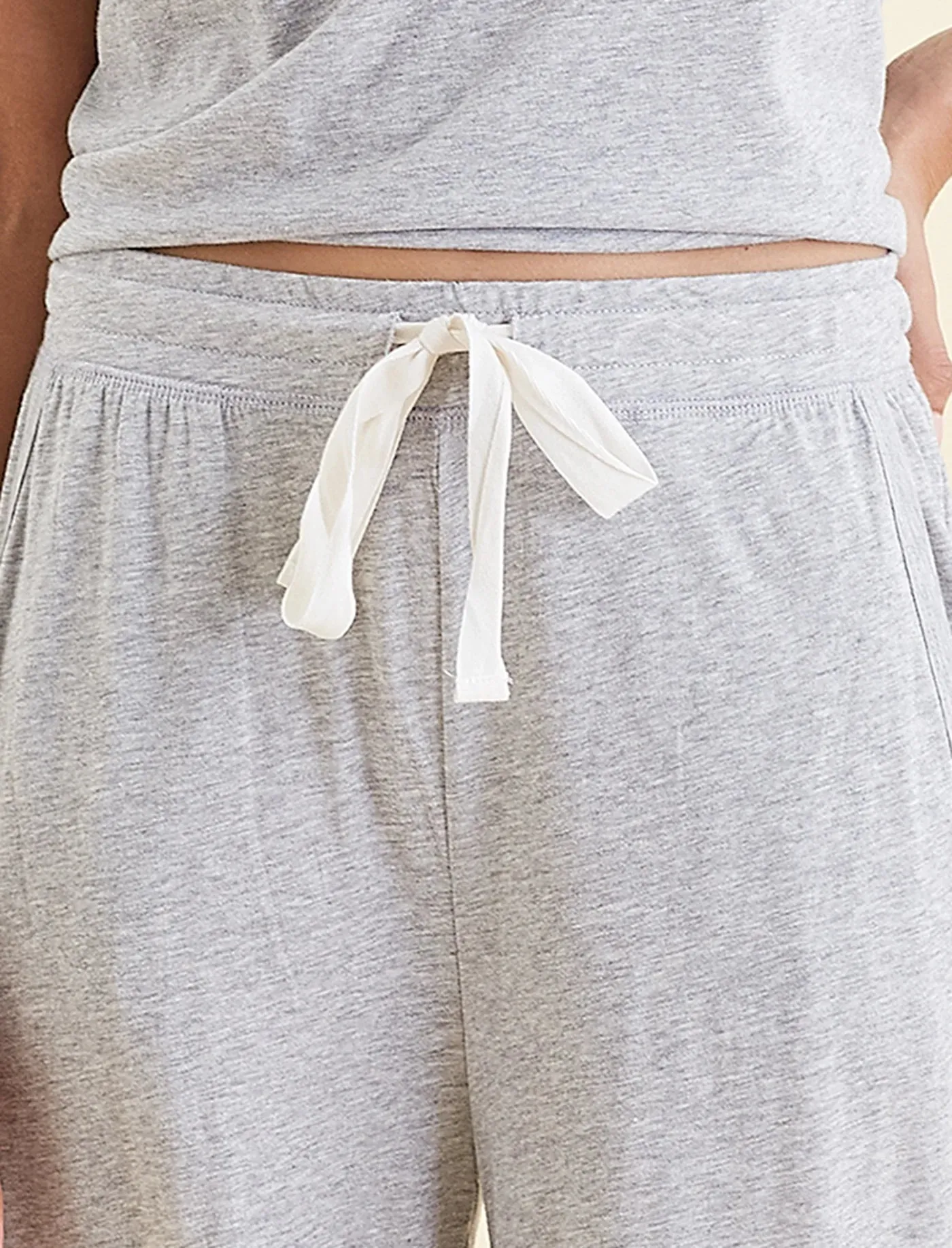 Papinelle - Jada Organic Cotton Wide Leg Pant |Grey Marle