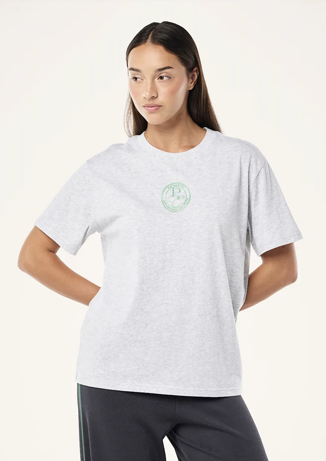 P.E NATION Exposition 2 Tee - Grey Marle