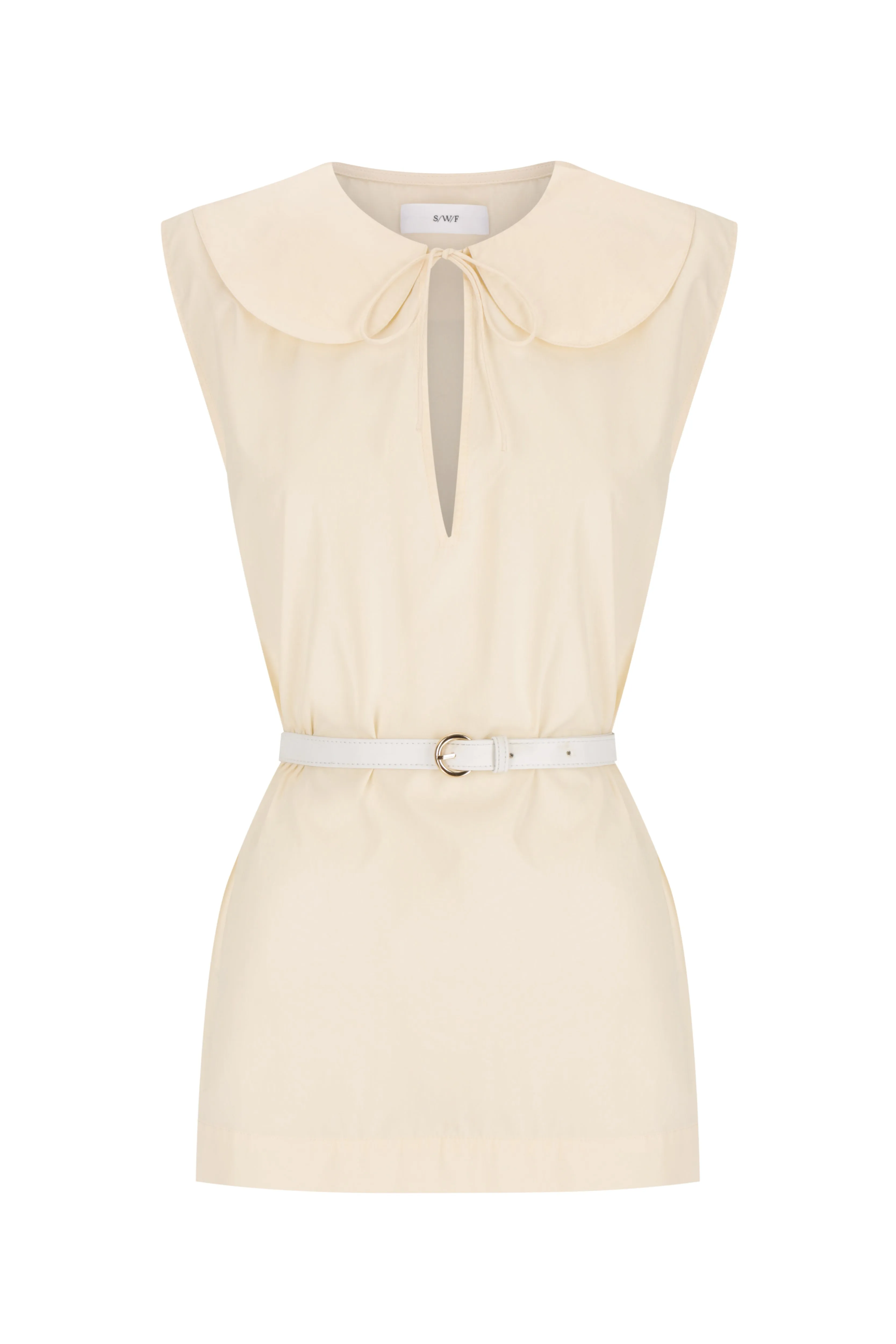 Petal Collar Top | Sheer Relaxed Pant