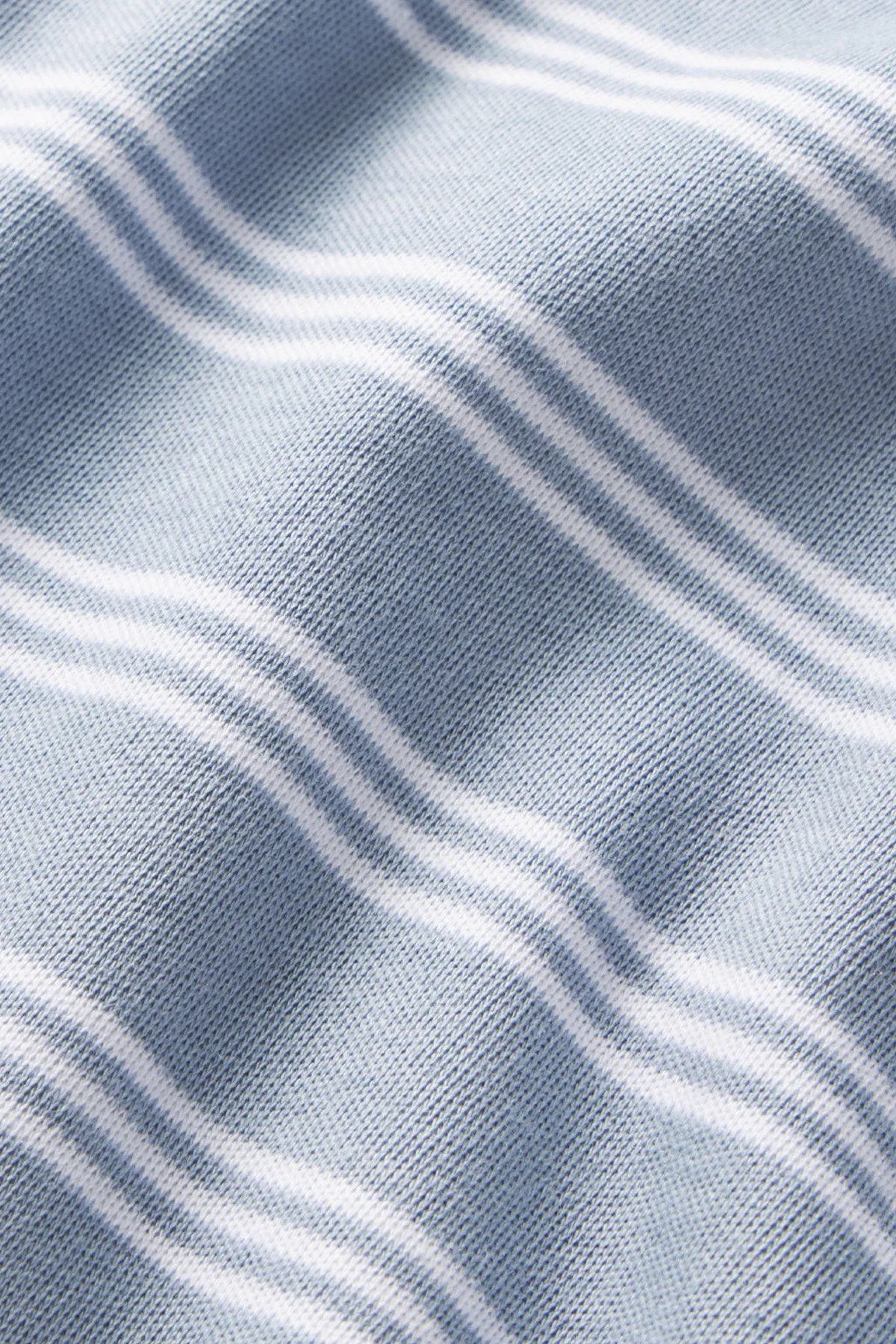 Pima Maternity Long-Short Set in Dusty Blue Stripe