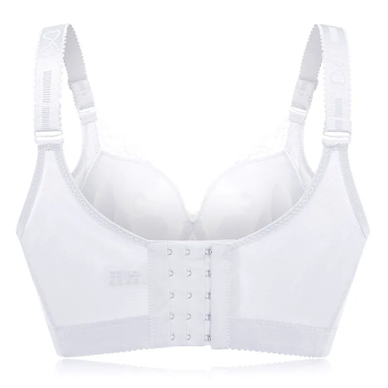 Plus Size Push Up Side Support Lace Bras - Mix Black