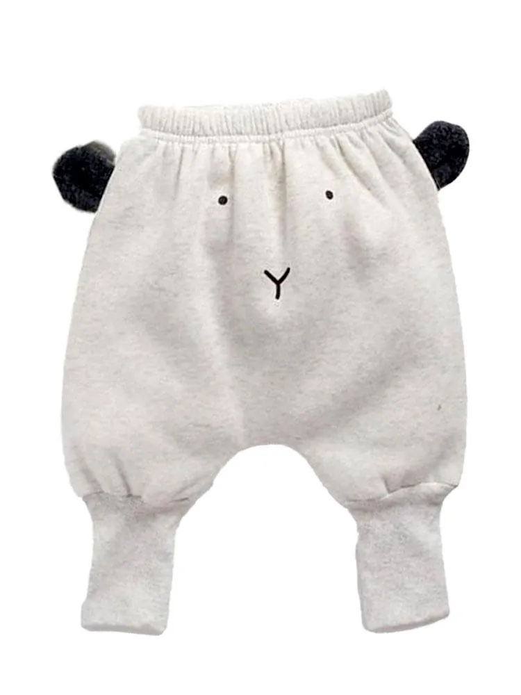 Polar Bear Pop - Long Sleeve Top & Bottoms 2 Pc Outfit with Polar Bear Ears