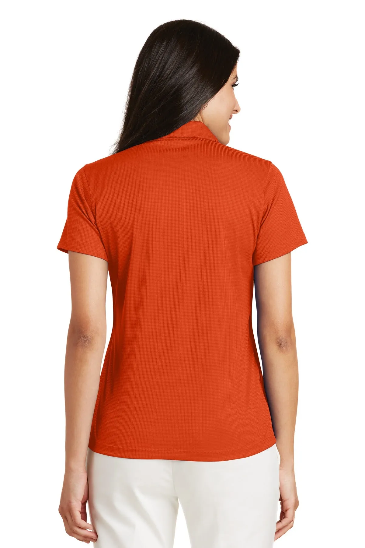 Port Authority Women's Performance Fine Jacquard Polo. L528 Autumn Orange