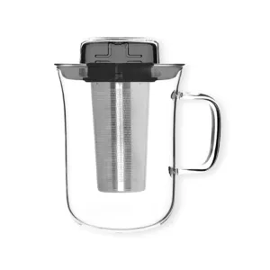 QDO Me Tea Cup Black with infuser 5676509TB