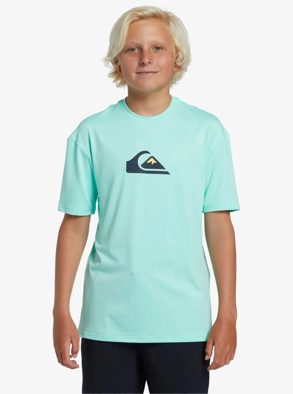 Quiksilver Boys Solid Streak Short Sleeve UPF 50 Surf T-Shirt