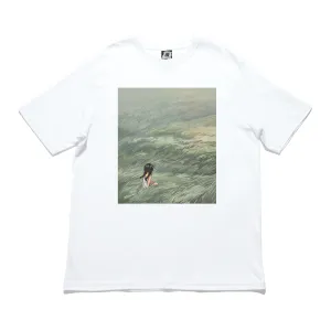 "Daydream" Cut and Sew Wide-body Tee White