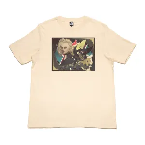 "Doll & the Devil" Cut and Sew Wide-body Tee Beige
