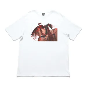 "Eyeline 10" Cut and Sew Wide-body Tee White