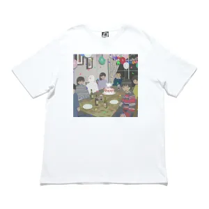 "I Don't Belong Here 2" Cut and Sew Wide-body Tee White/Black