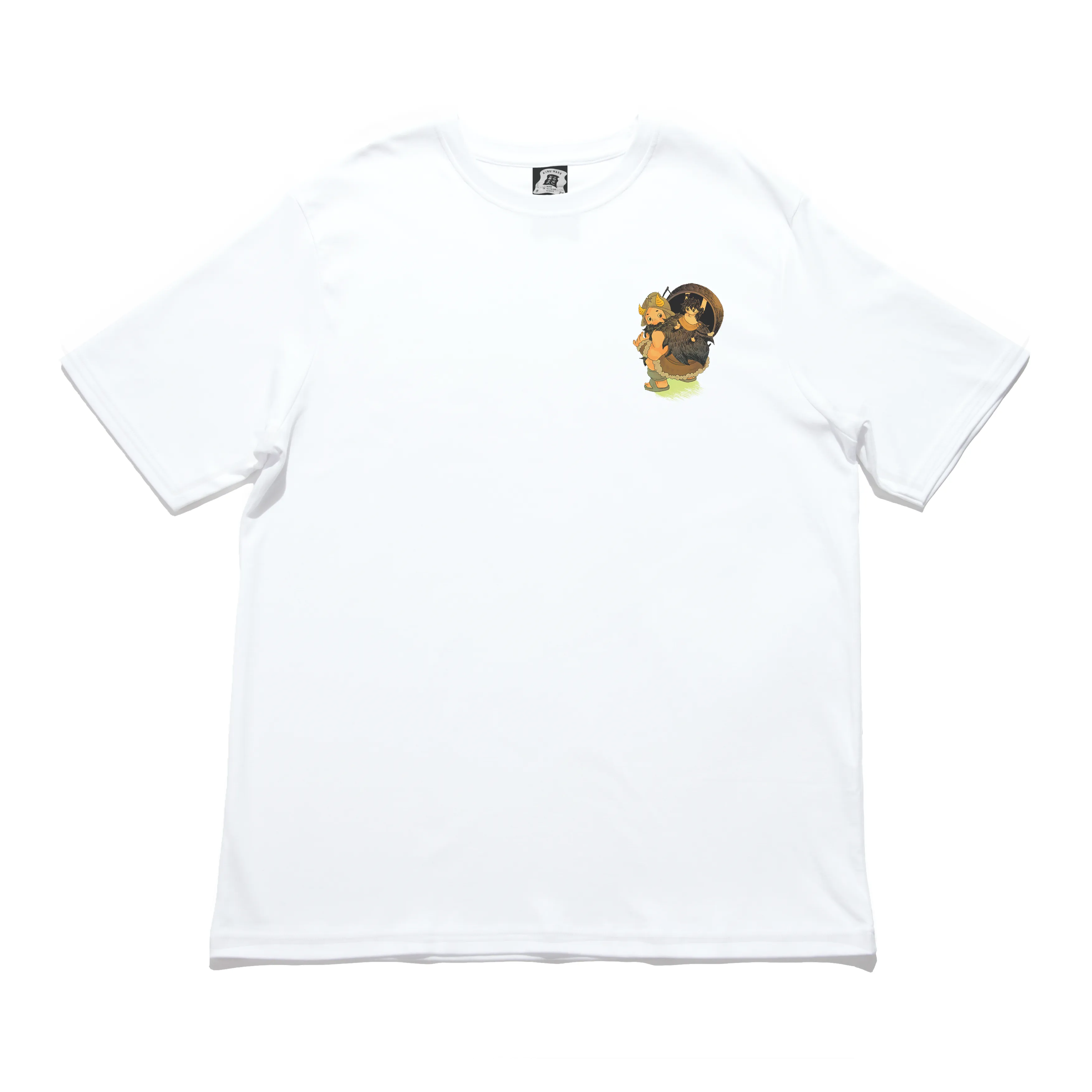 "She will be baked " Cut and Sew Wide-body Tee White
