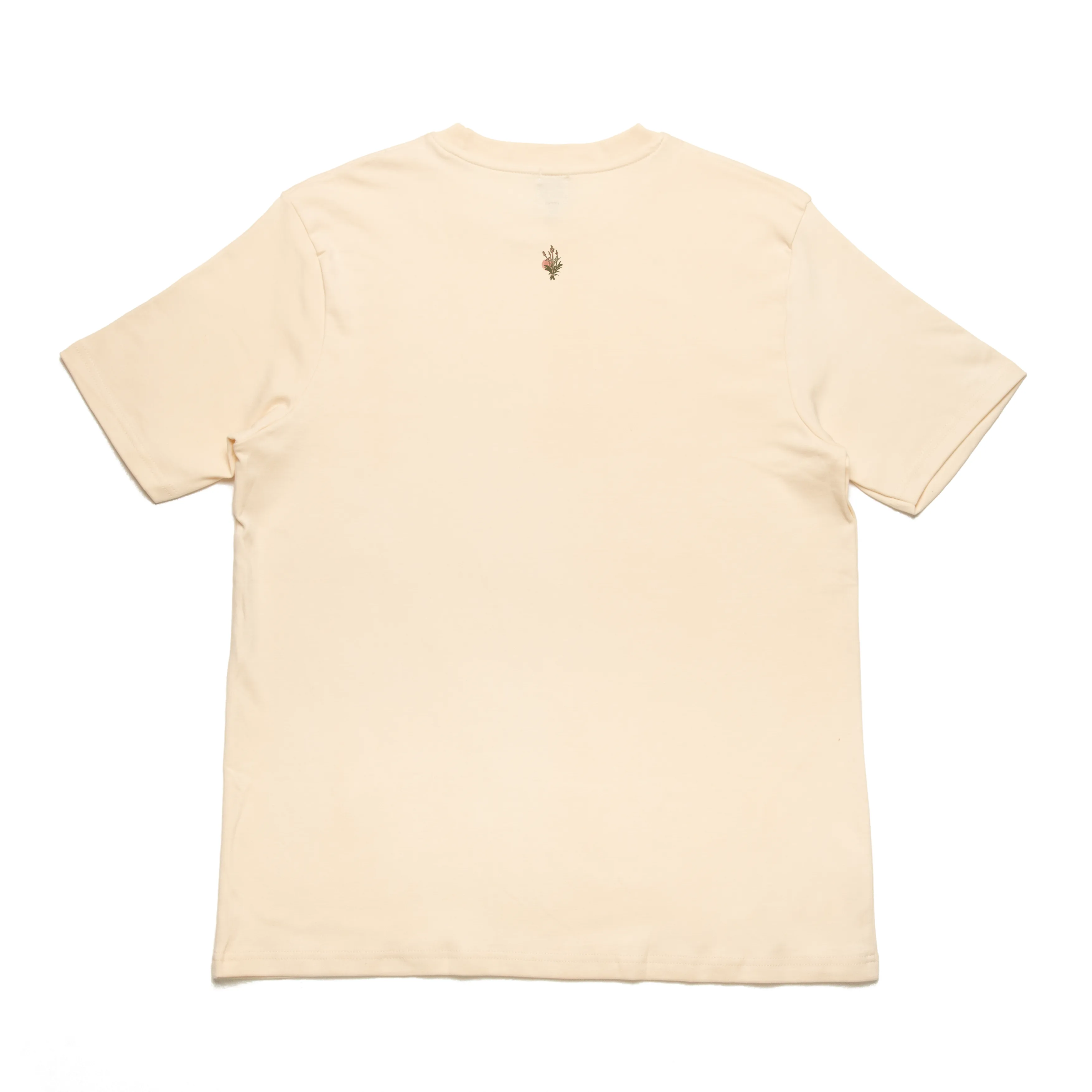 "Someone you really love " Cut and Sew Wide-body Tee Beige