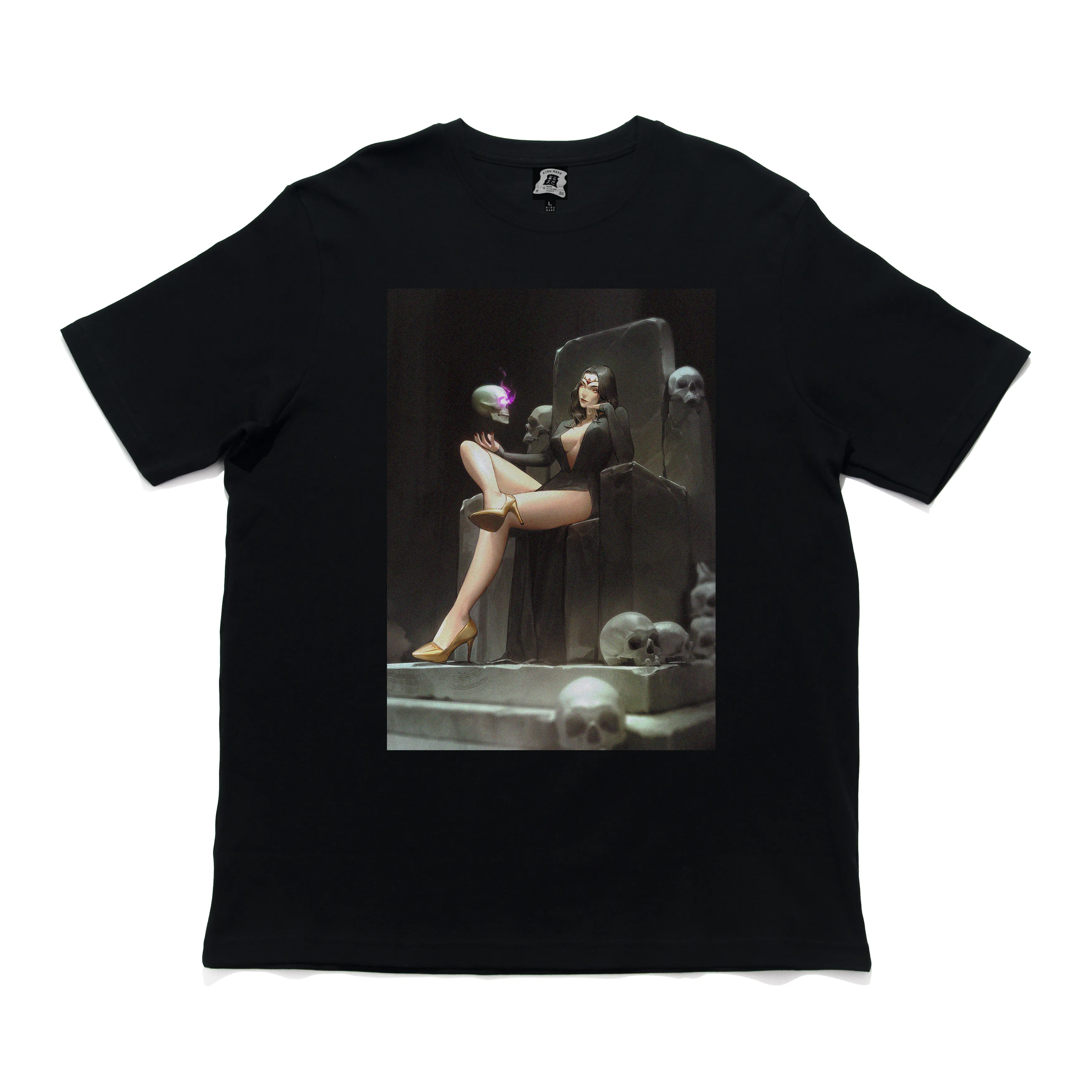 "Sophia Xiphilinos1111" Cut and Sew Wide-body Tee black
