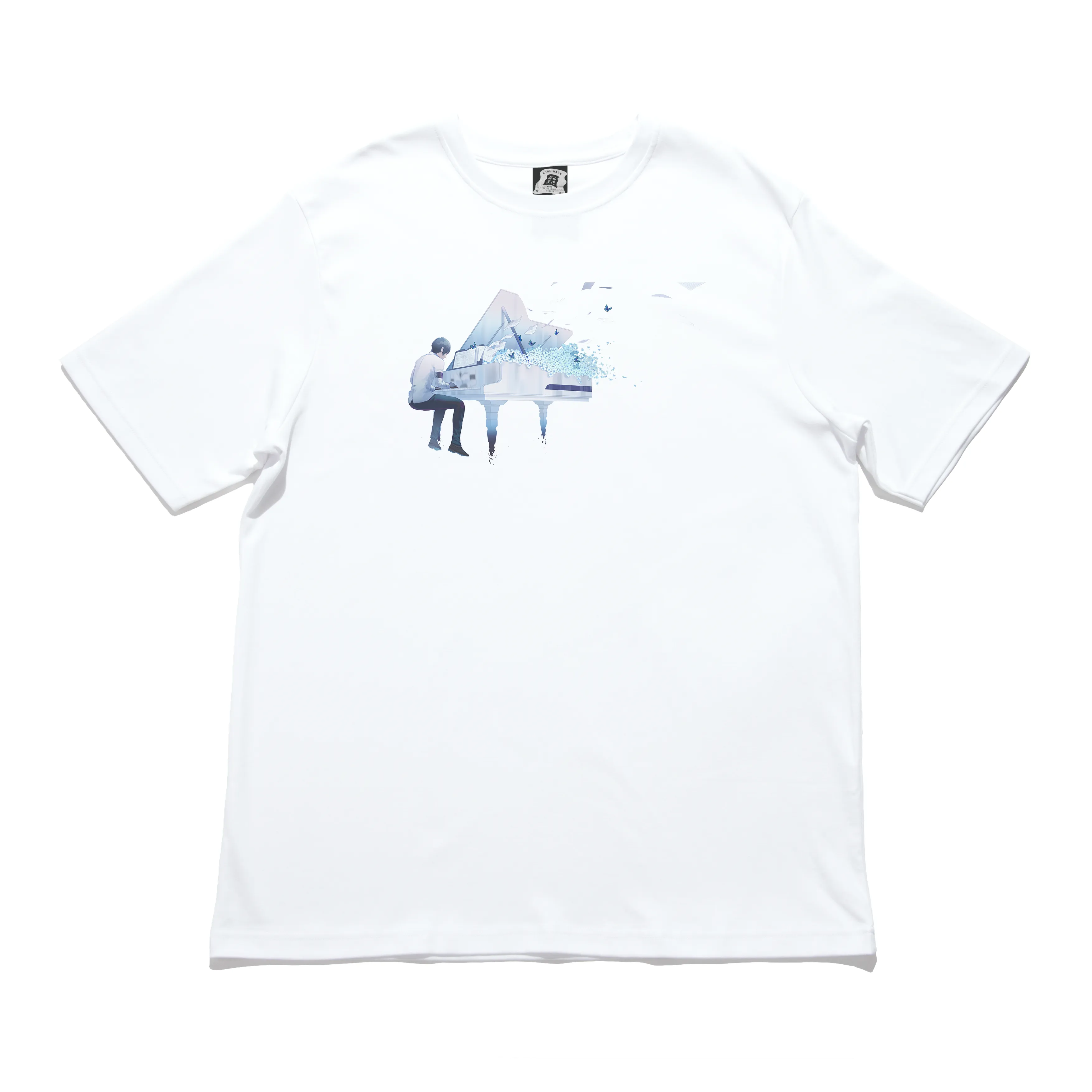 "Spring Ost" Cut and Sew Wide-body Tee White/Black