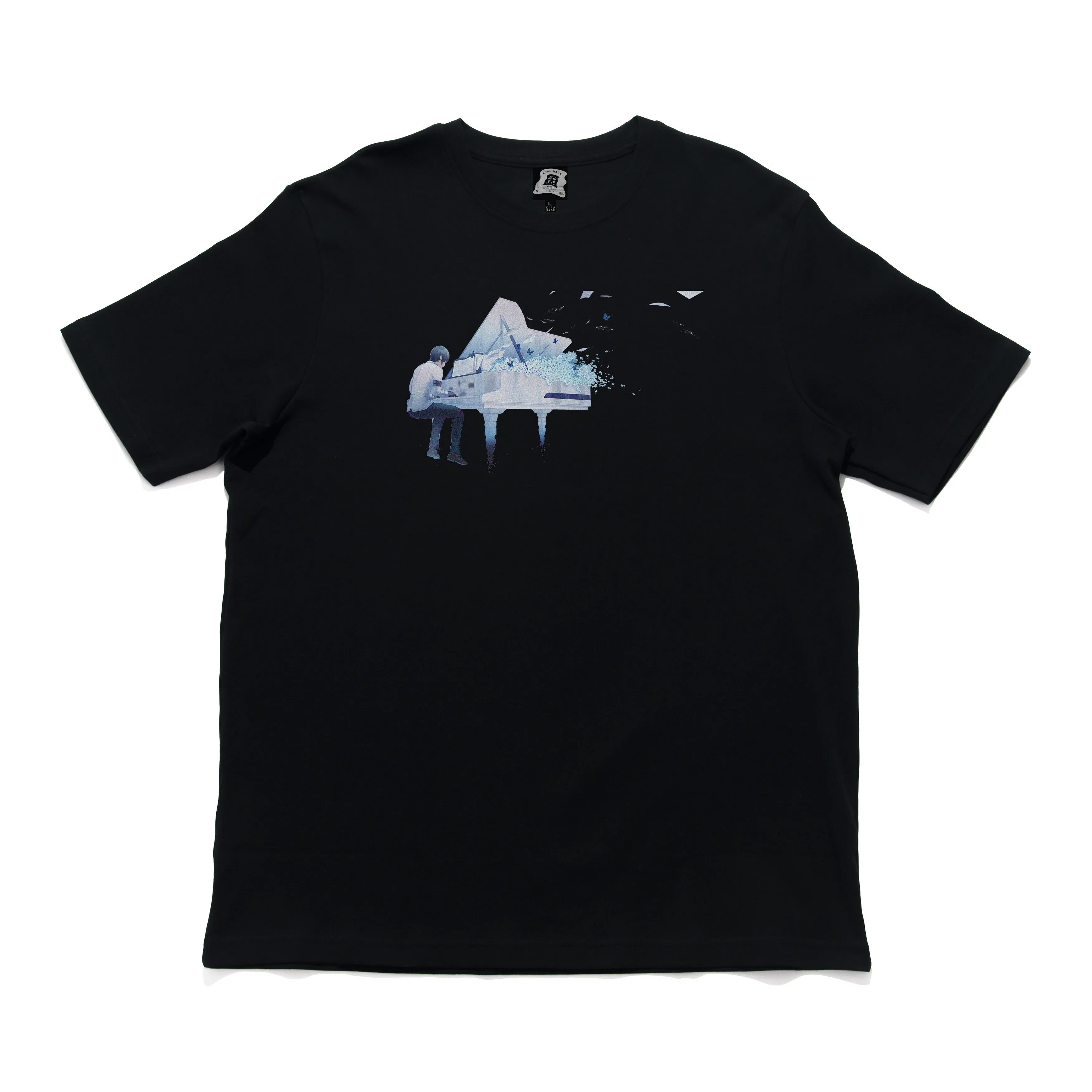 "Spring Ost" Cut and Sew Wide-body Tee White/Black
