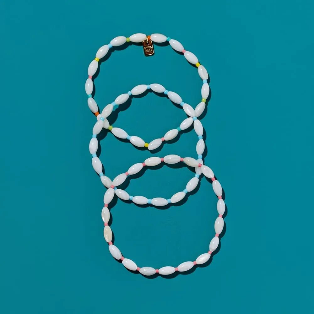 Rainbow Reef Pearl Bracelet Set