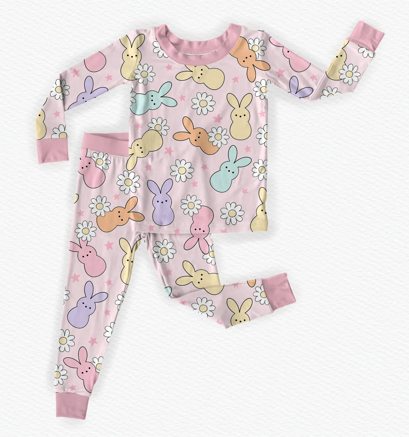 READY TO SHIP- GIRLY PEEPS BAMBOO PJ