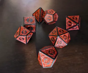 Red Rune Dice