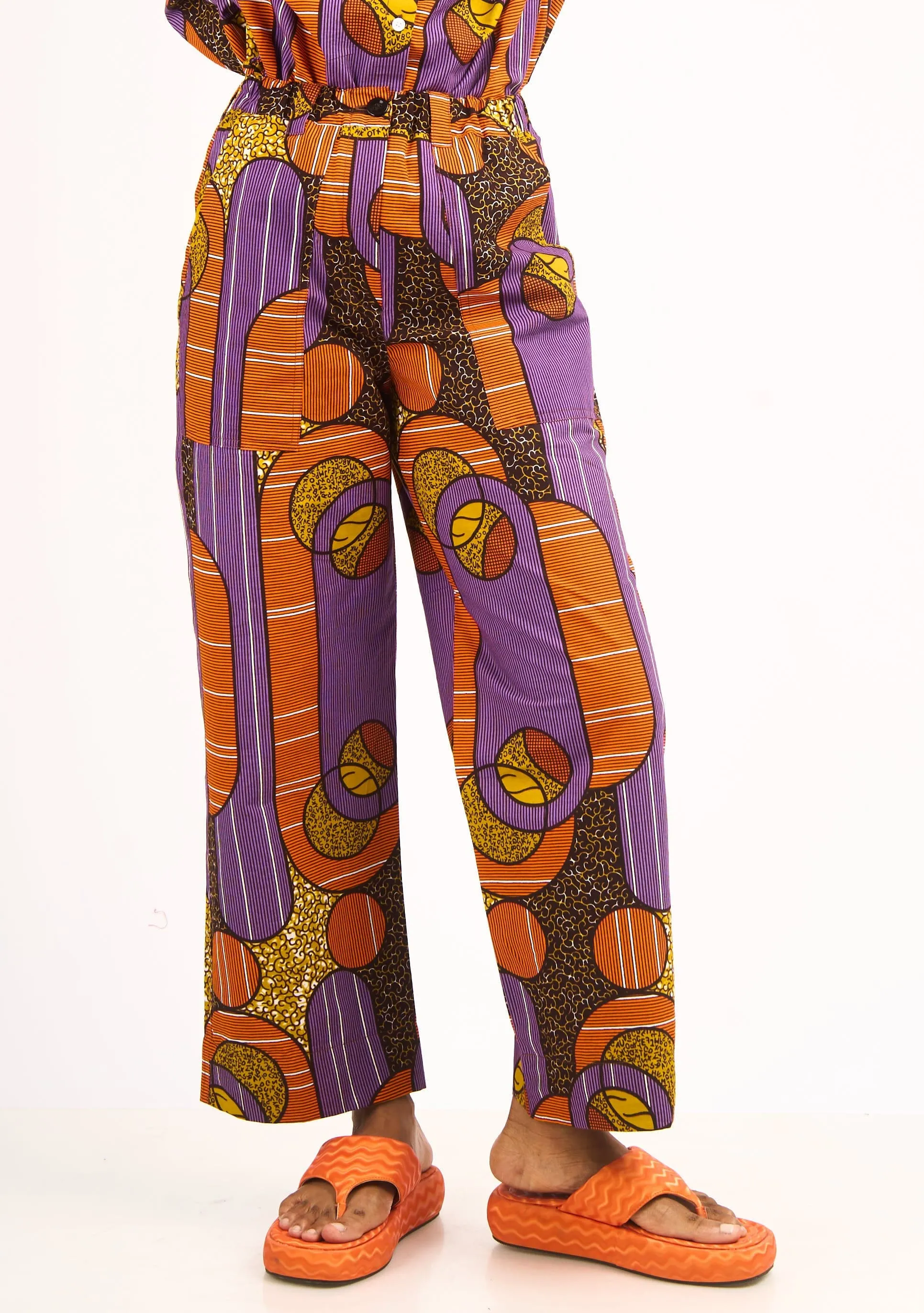 Relaxed Straight Leg Pants - Moon