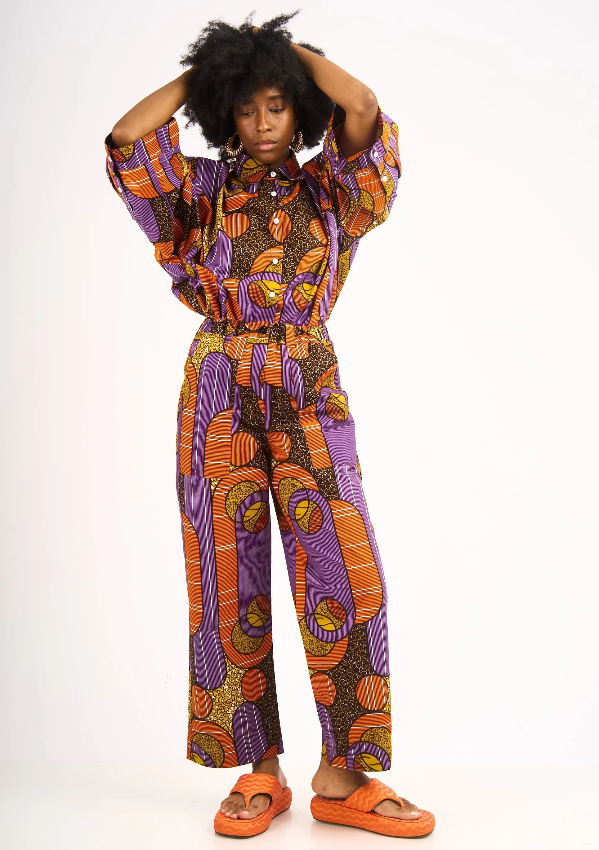 Relaxed Straight Leg Pants - Moon
