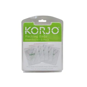 Resealable packing bags