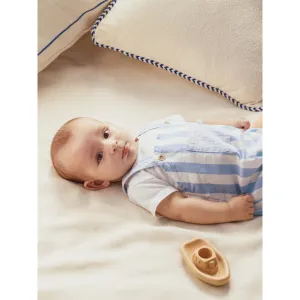 Romper two-in-one stripes and pique