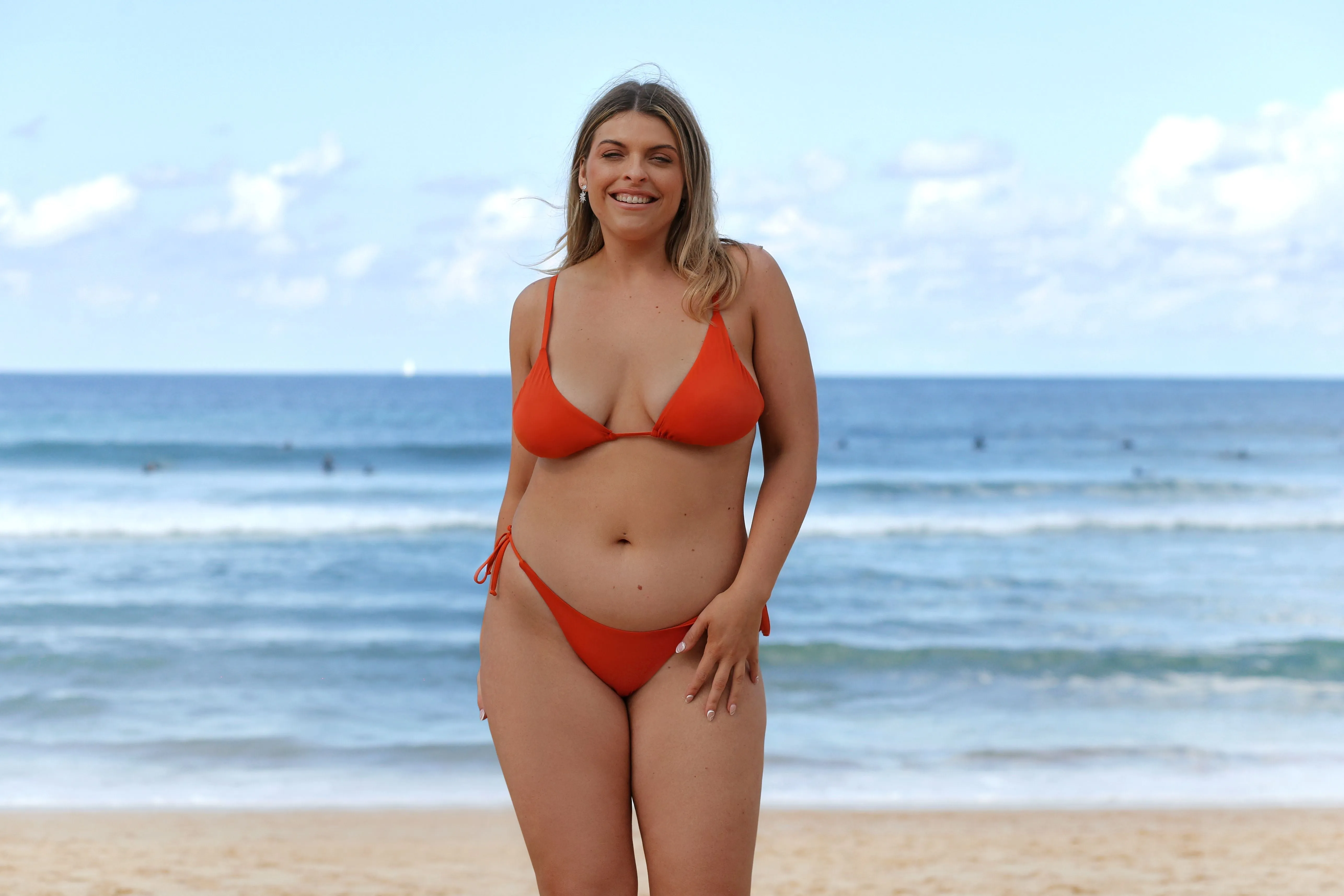 Rosa | Tangerine Brazilian Cut Bikini Bottom