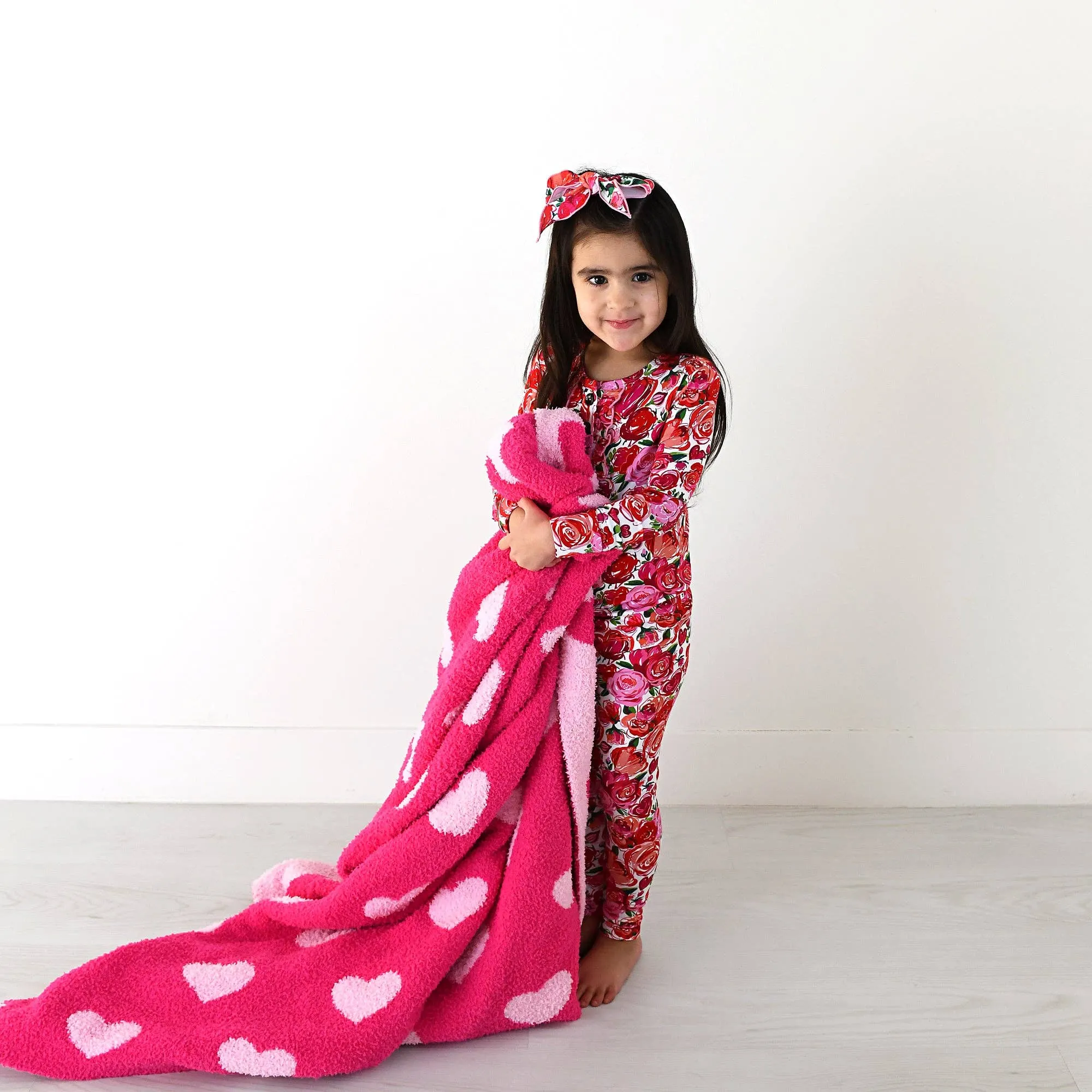 Rose Ruffle Two Piece Bamboo Toddler Outfit