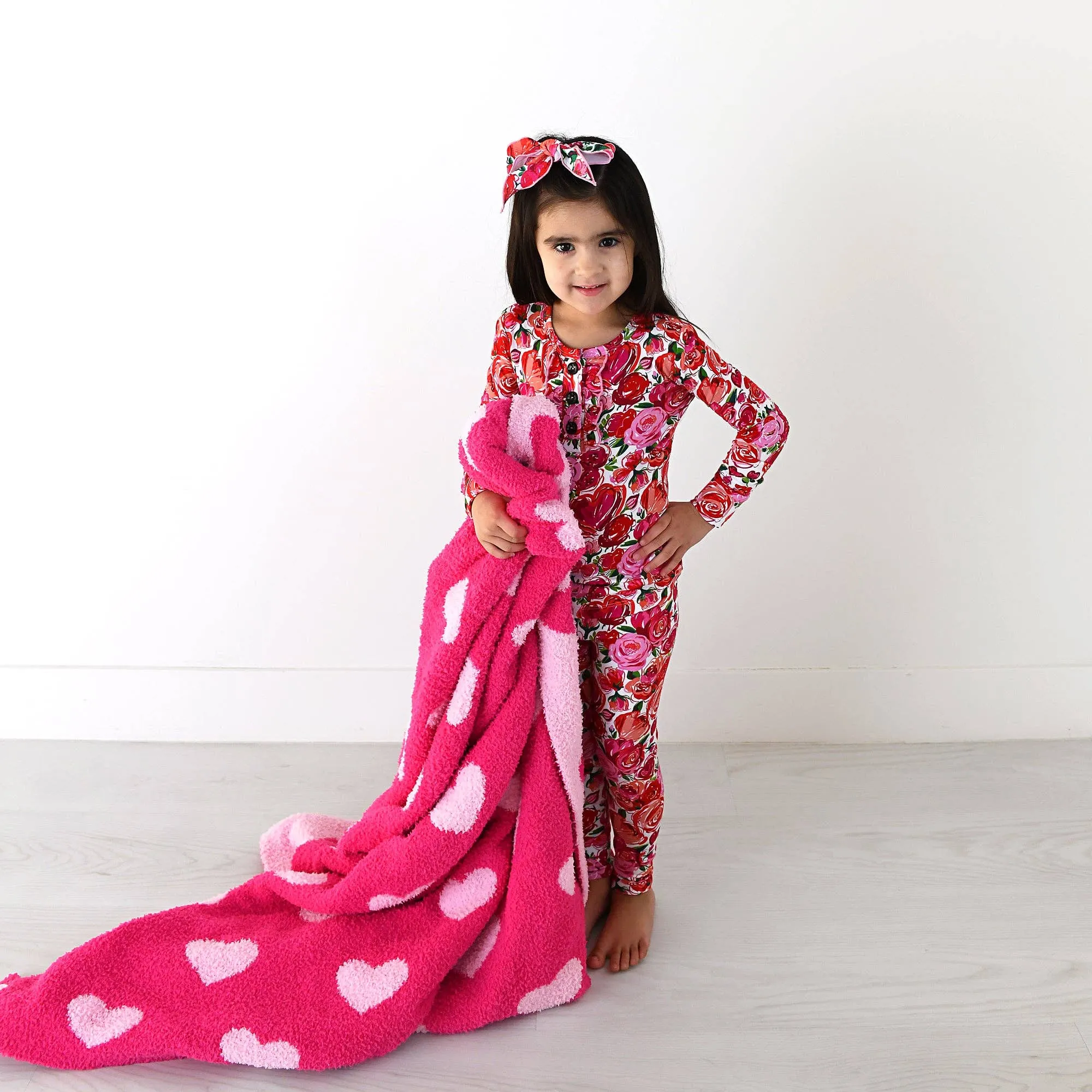 Rose Ruffle Two Piece Bamboo Toddler Outfit