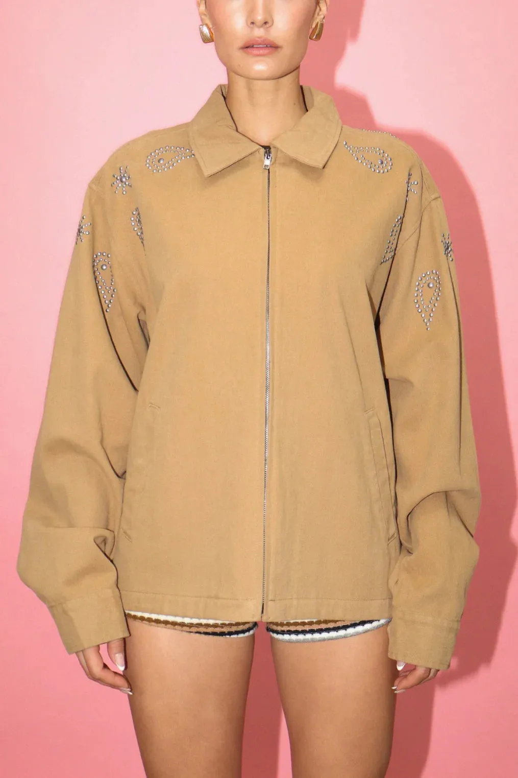 SADDLE UP BARN JACKET - TAN