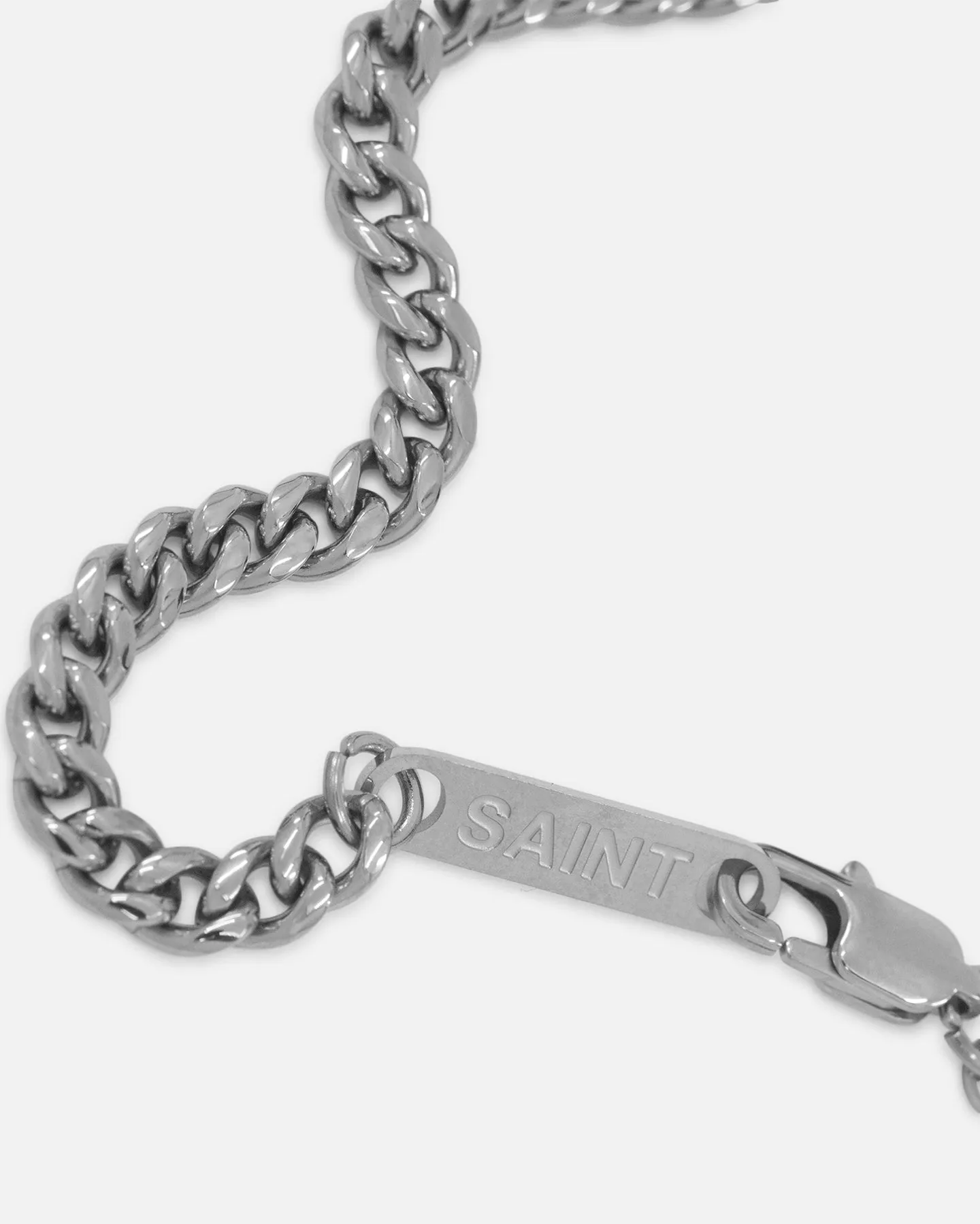 Saint Morta Miami Cuban Chain & Bracelet Bundle White Gold