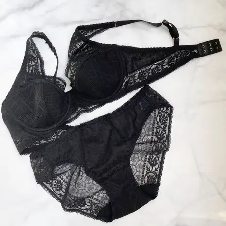 SALE Freesia Black Underwire Bra