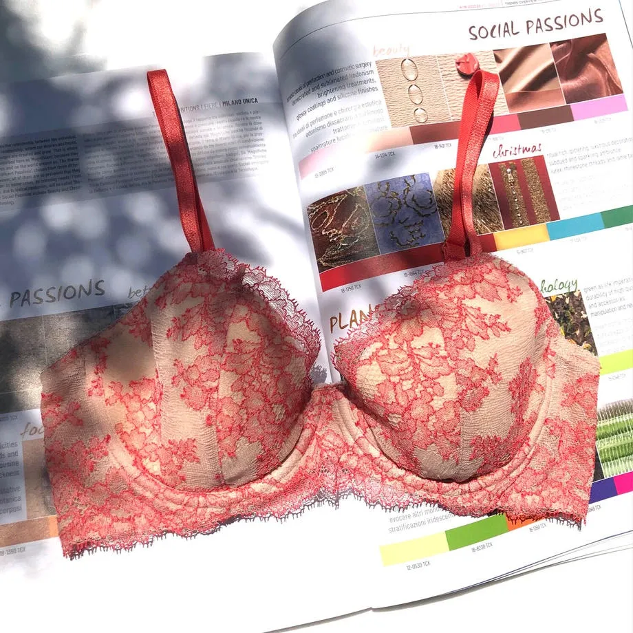 SALE Poppy Orange Underwire Bra